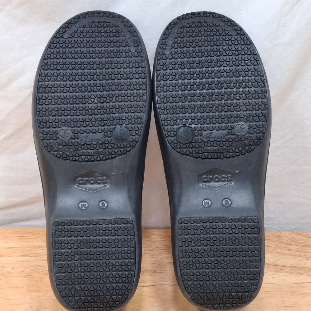 Crocs Neria Pro II Clogs Womens Size 9 Black Slip Resistant Work Shoes 205384 - Picture 13 of 13